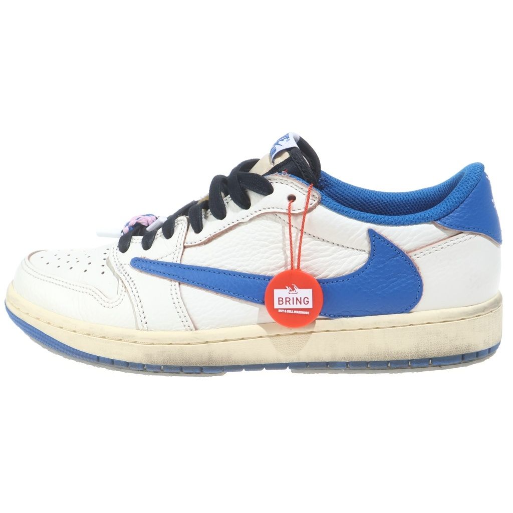 NIKE (ナイキ) ×Travis Scott ×fragment design AIR JORDAN 1 LOW OG DM7866-104 ×トラヴィススコット×フラグメントデザイン エアジョーダン1 OG ローカットスニーカー
