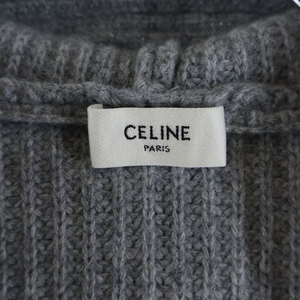 CELINE (セリーヌ) Triomphe Zip Up Knit Hoodie トリオンフ ジップ