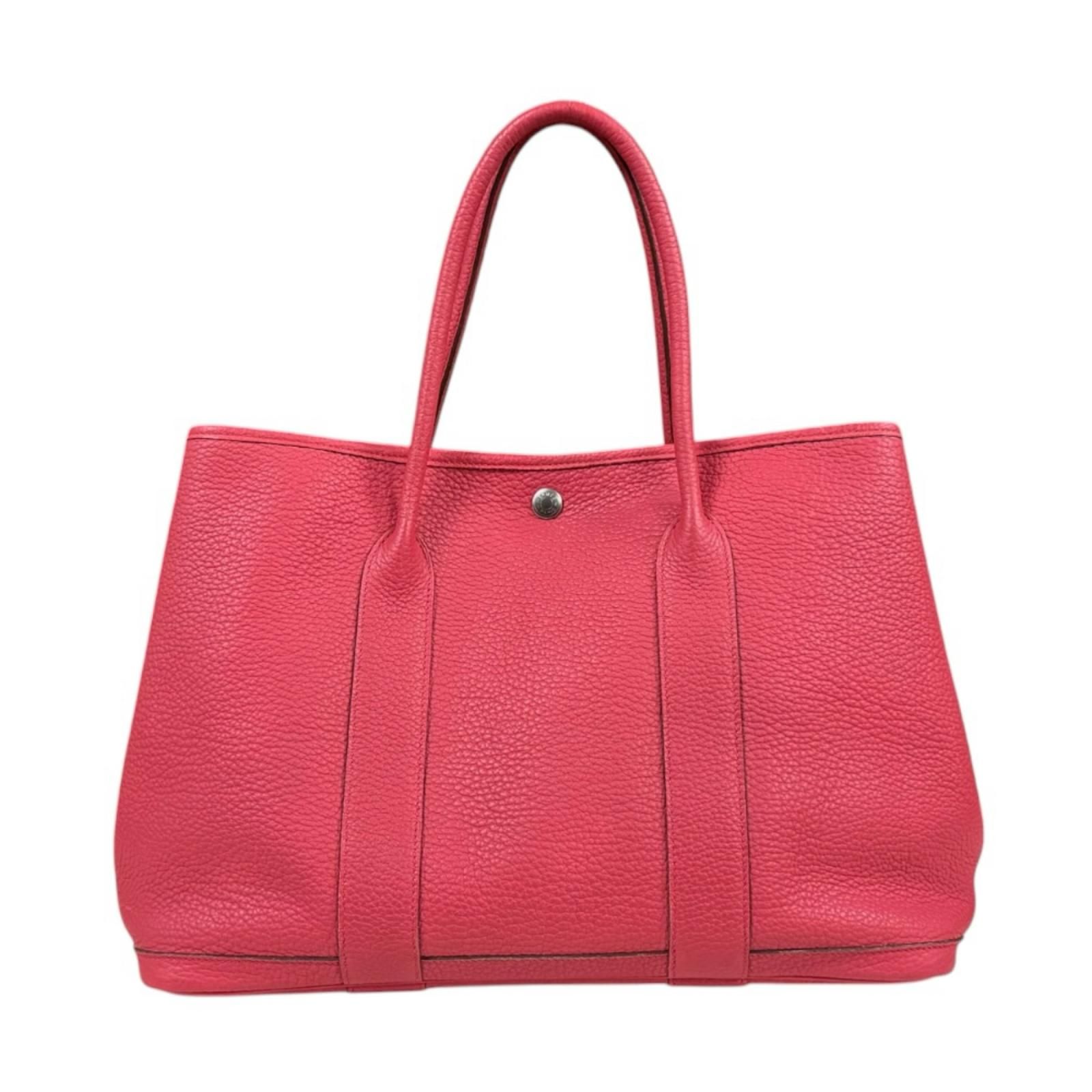 エルメス ガーデンパーティPM トートバッグ ネゴンダ ピンク レディース HERMES 中古 エルメス