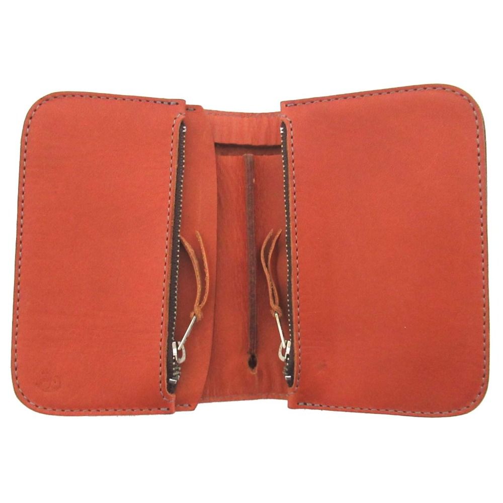 美品 REDMOON レッドムーン レザー 二つ折り ウォレット 財布 札入れ