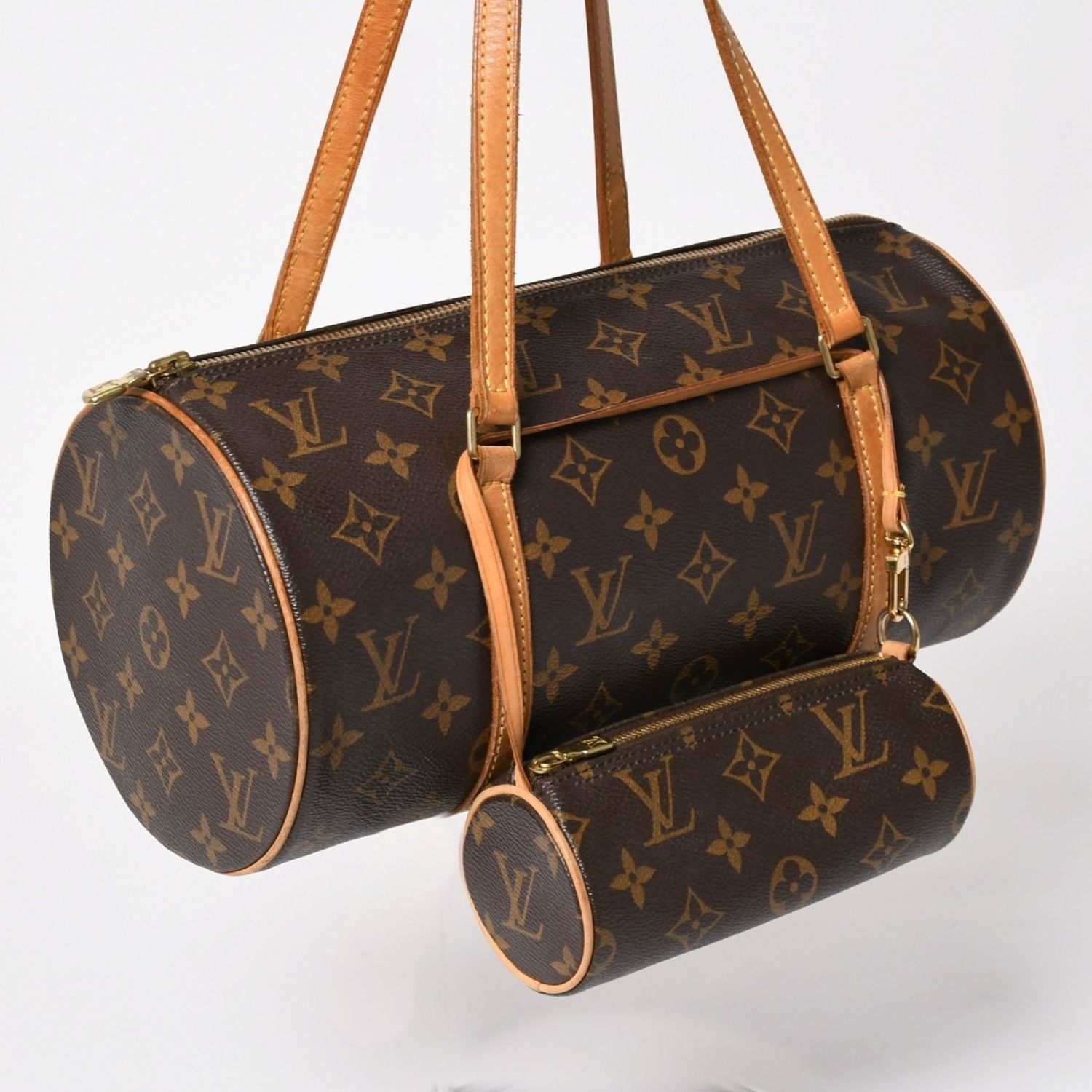 LOUIS VUITTON ルイヴィトン パピヨン30 ハンドバッグ M51385 筒型 