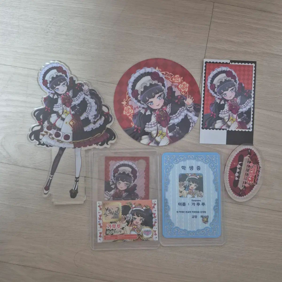 アイドルタイムプリパラ ガルル アモカフェ アクリル 特典 コースター 学生証 出品