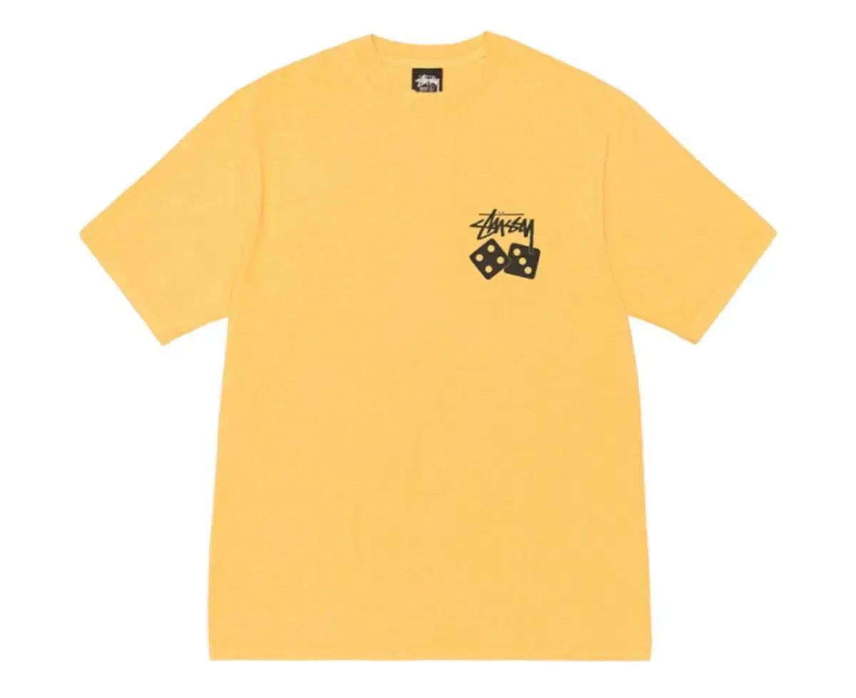 STUSSY PIGMENT ピグメント ダイド DICE ENTWURF Tシャツ イェロー M