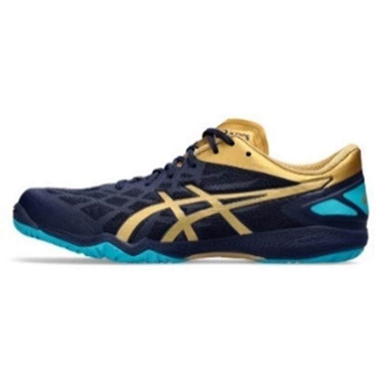 【限定品 在庫限り】asics 卓球シューズ 1073A010 403 ATTACK DOMINATE FF2 ピーコートＸピュアゴールド アシックス 2024