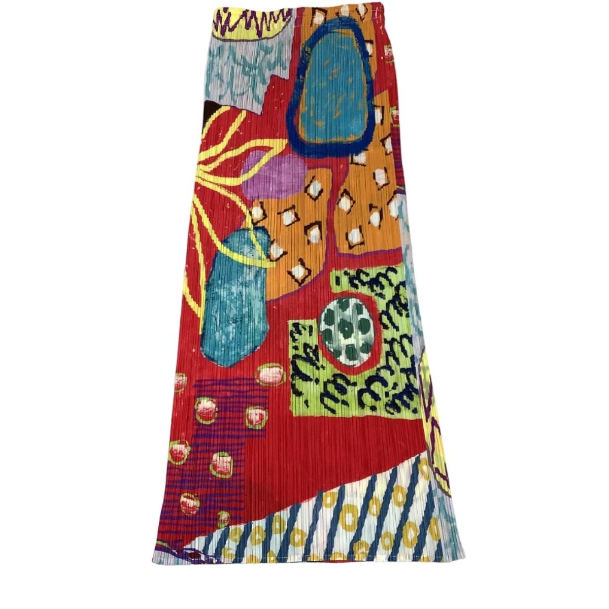 ♪♪ISSEY MIYAKE イッセイミヤケ PLEATS PLEASE 総柄 スカート SIZE 1 PP12-JG411 マルチカラー