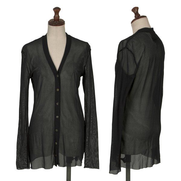 ジャンポールゴルチエ クラシックJean Paul GAULTIER CLASSIQUE パワーネットカーディガン 黒40