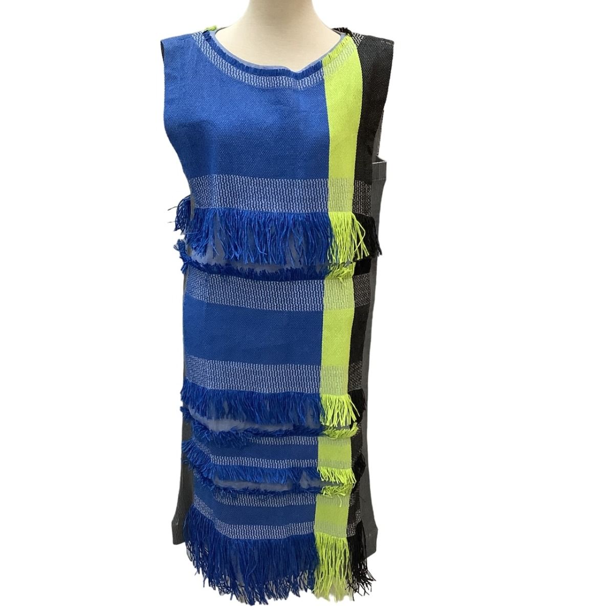 ♪♪ISSEY MIYAKE イッセイミヤケ ペーパープリンジ ワンピース SIZE 2 IM62FH503 ブルー×グレー