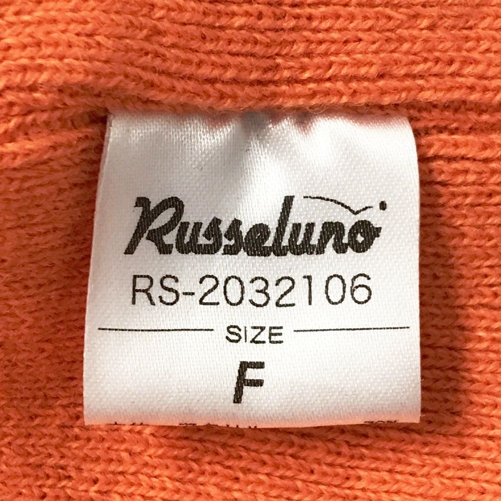 RUSSELUNO ラッセルノ ニットサンバイザー オレンジ系 F [240101666759