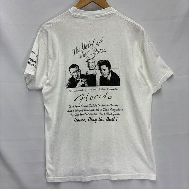 90-00s THE MOTEL OF THE STARS 企業 アドバタイジングTシャツ サイズXL FADE STAINED 08061702 871