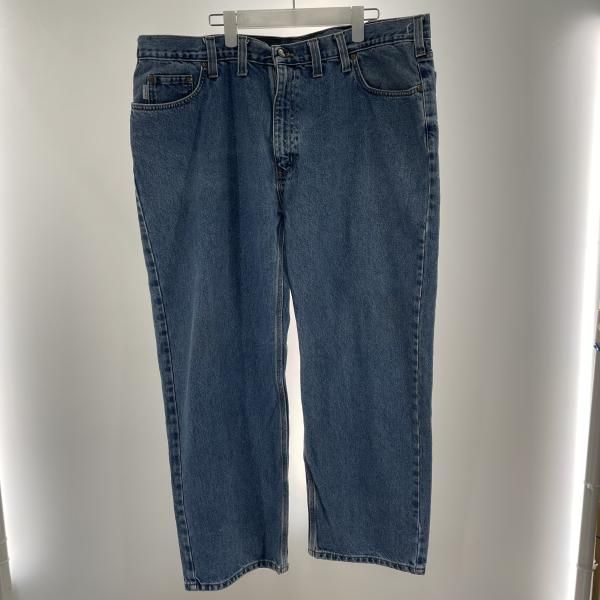 【中古】オールドCarhartt Relaxed Fit デニム 青 44/30 カーハート[91]