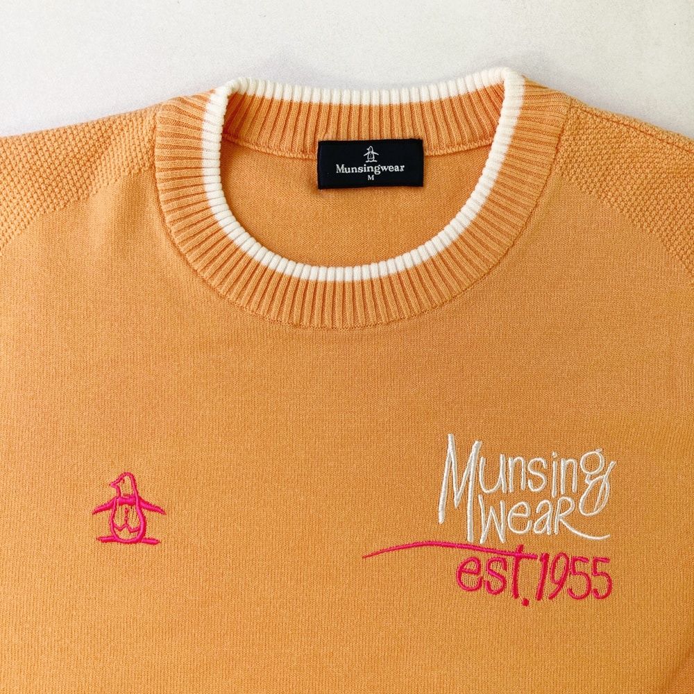 サイズ：M MUNSING WEAR マンシングウェア 長袖ニットセーター