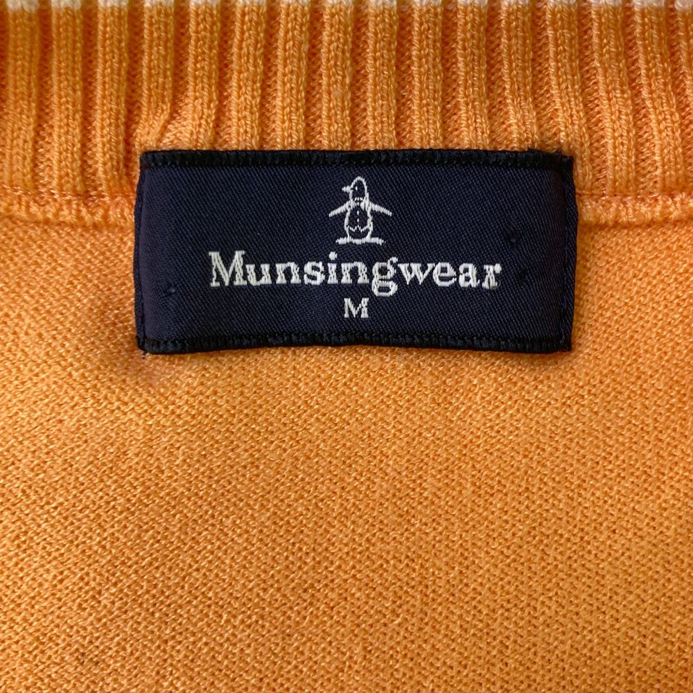 サイズ：M MUNSING WEAR マンシングウェア 長袖ニットセーター