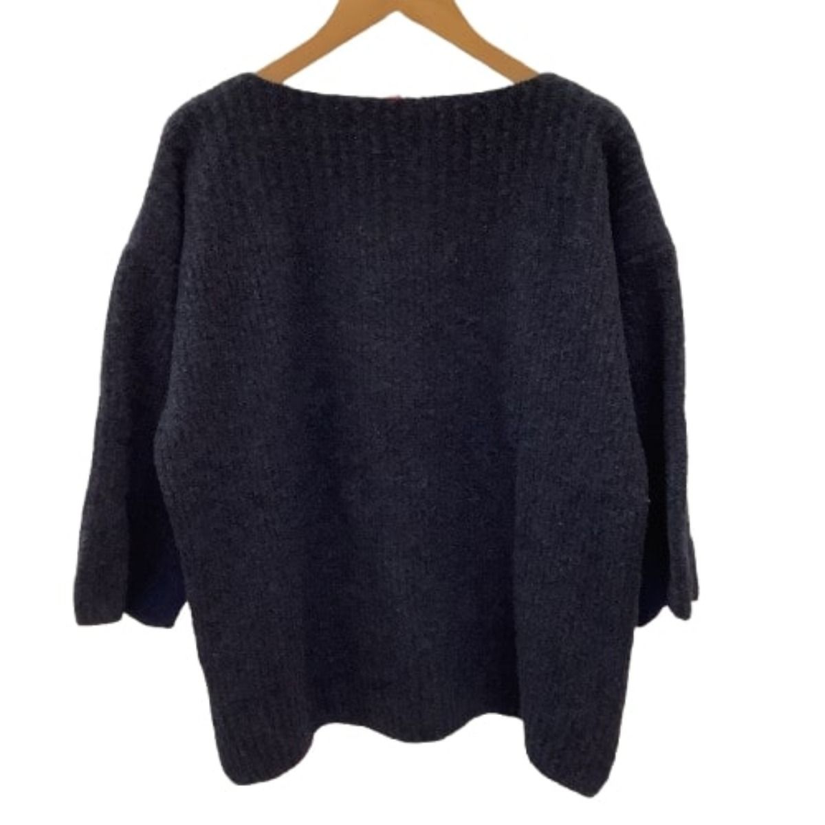 ♪♪ISSEY MIYAKE イッセイミヤケ レディース アルパカ ニット セーター SIZE 2 IM84KN506 ネイビー