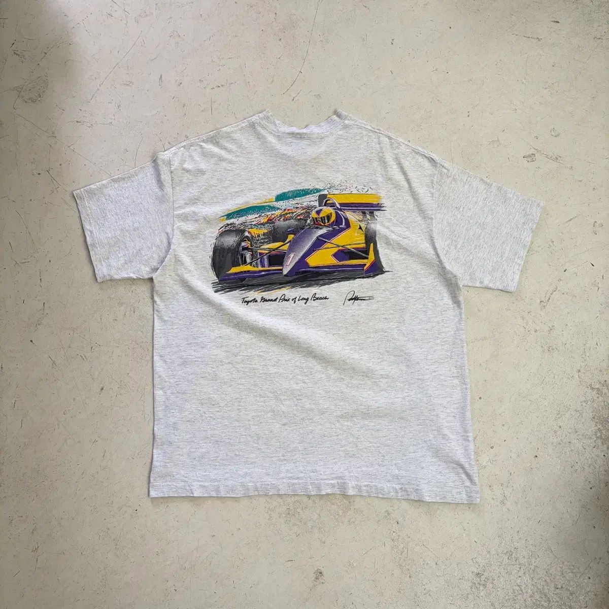 90s USA トヨタ グランプリ ロング ビーチ レーシング 半袖T XL