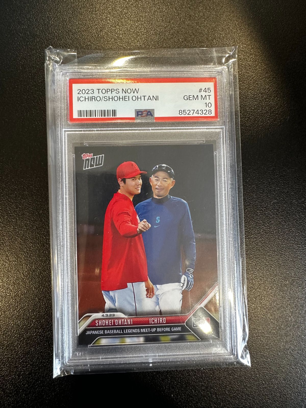 PSA10 イチロー 大谷翔平 Topps NOW #45 初対面記念カード Shohei Ohtani ICHIRO