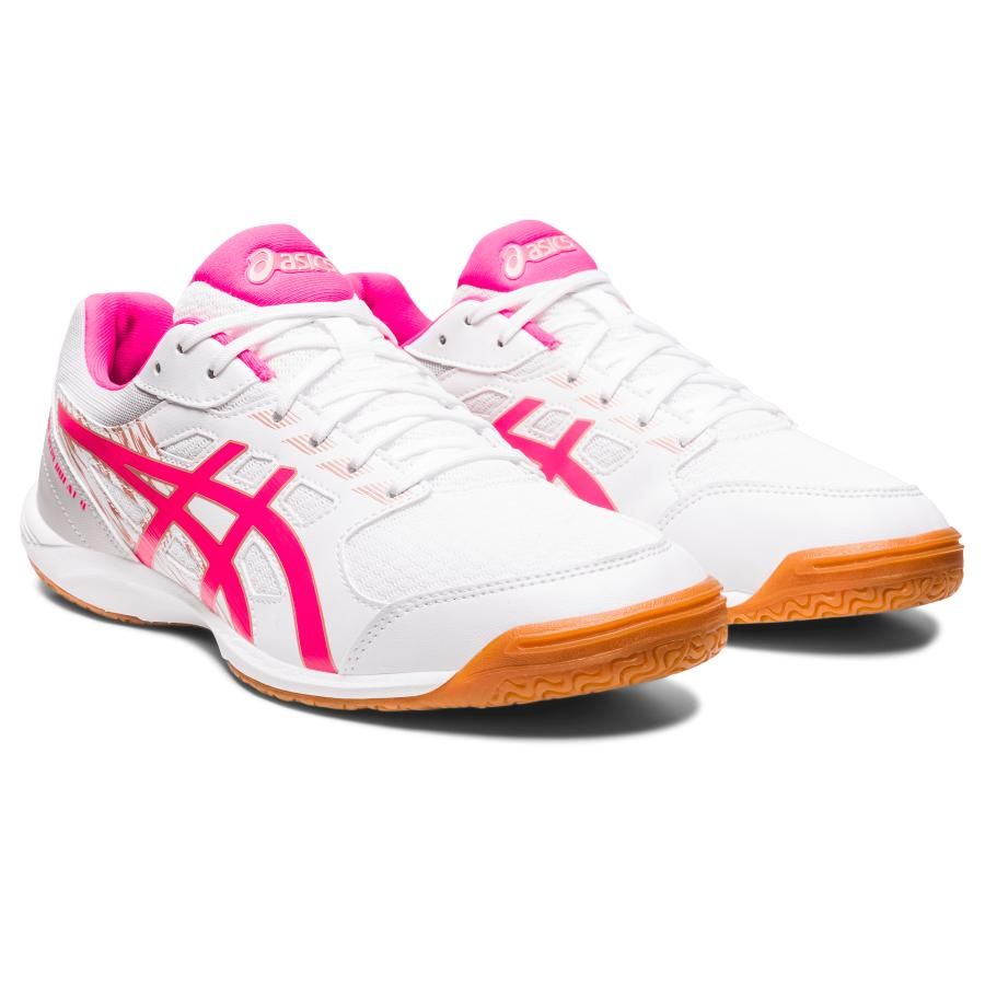 asics 卓球シューズ 1073A056 101 ATTAC K HYPER BEAT 4 ホワイト×ピンクグロー 2023年新作 アシックス