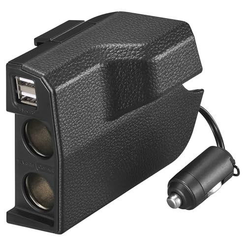 カーメイト(Carmate) N-BOX JF5/JF6 専用 増設電源 ソケット & USBダウンライト付き フロント コンソール 2連ソケット+2USBポート NZ273ts