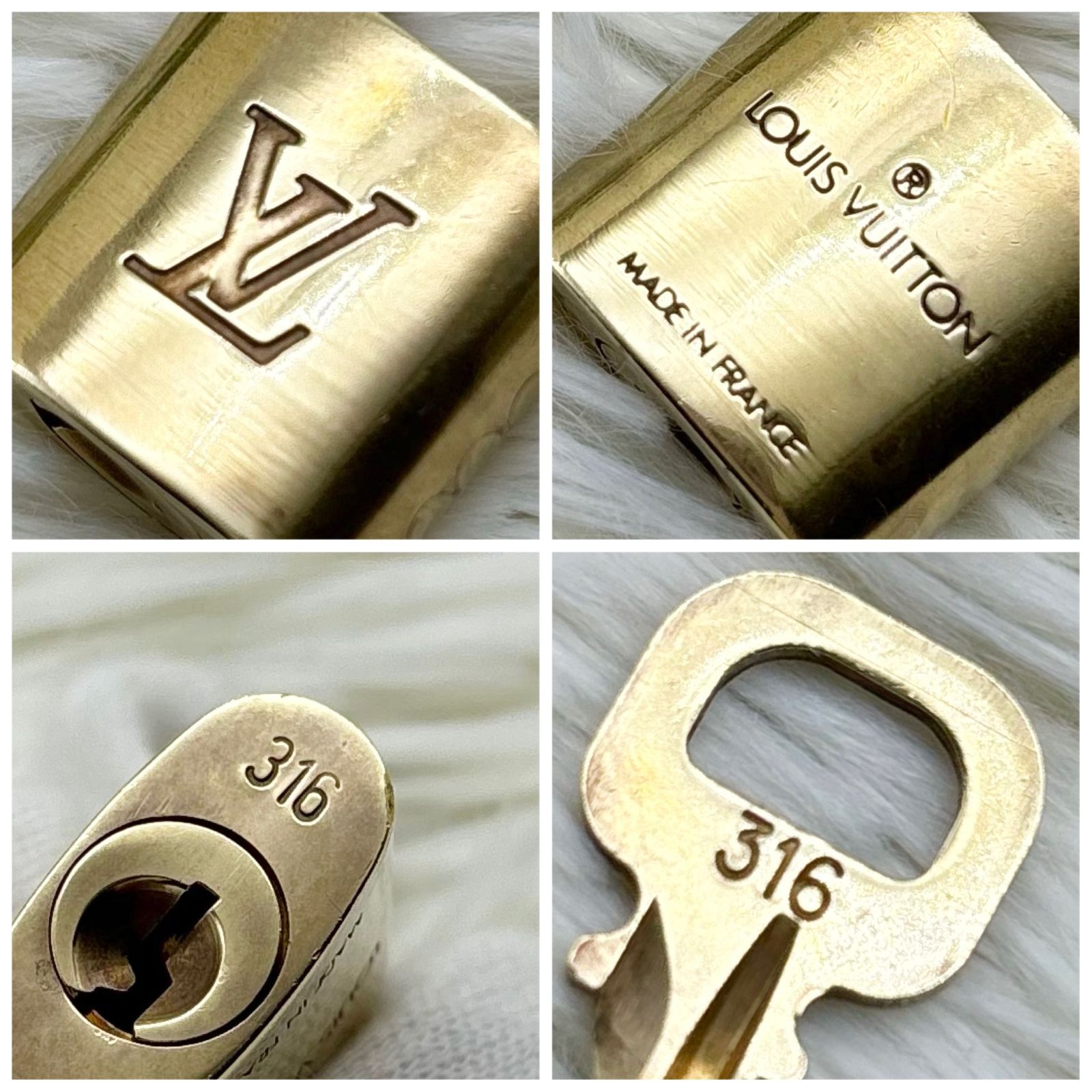 ヴィトン パドロック カデナ カギ No.316 LOUIS VUITTON 南京錠 