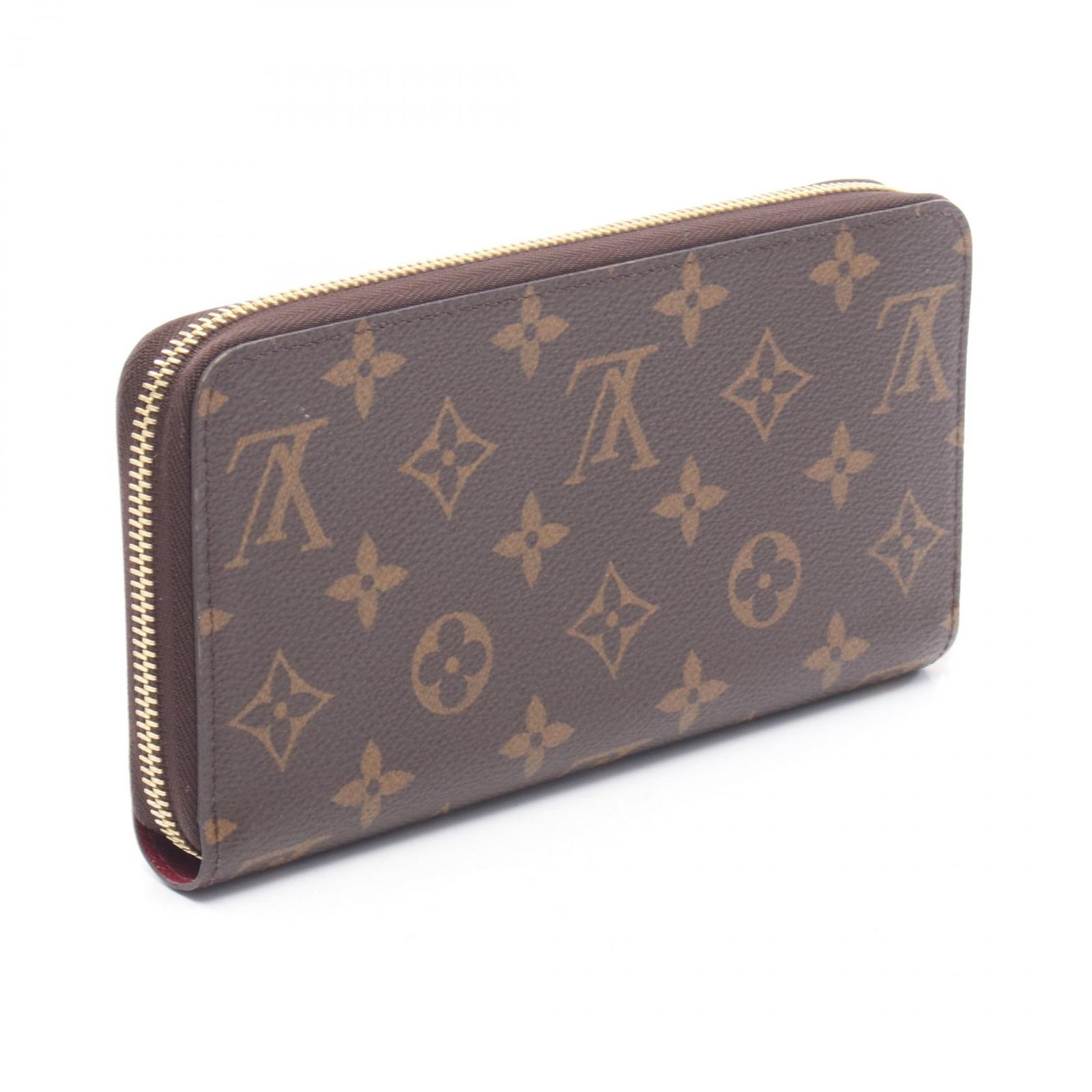 LOUIS VUITTON ルイ・ヴィトン ジッピーウォレット モノグラム フューシャ ラウンド長財布