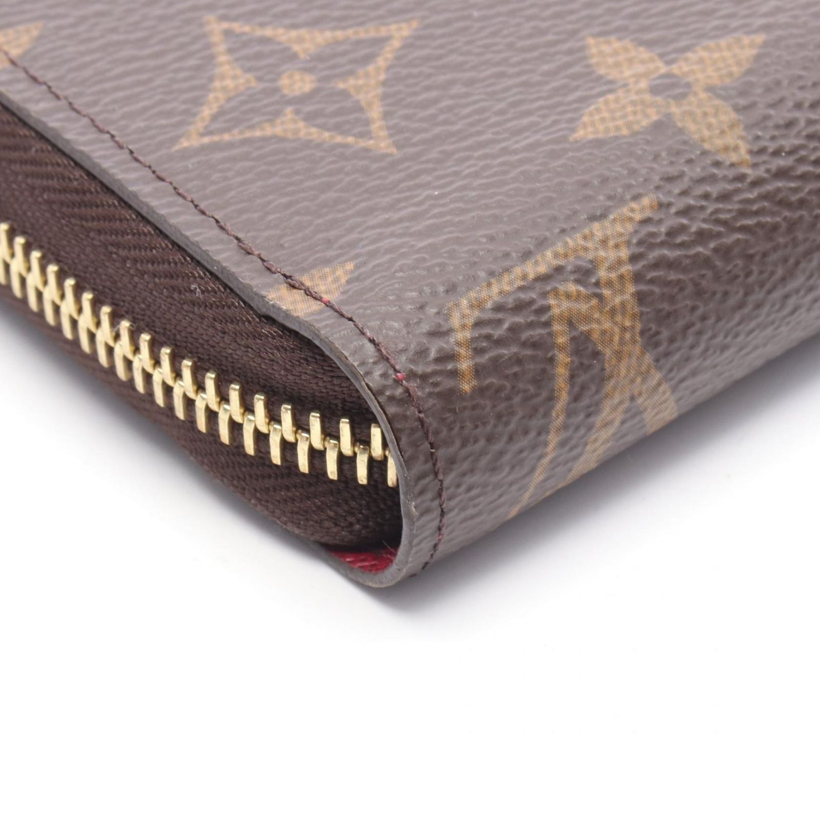 LOUIS VUITTON ルイ・ヴィトン ジッピーウォレット モノグラム フューシャ ラウンド長財布