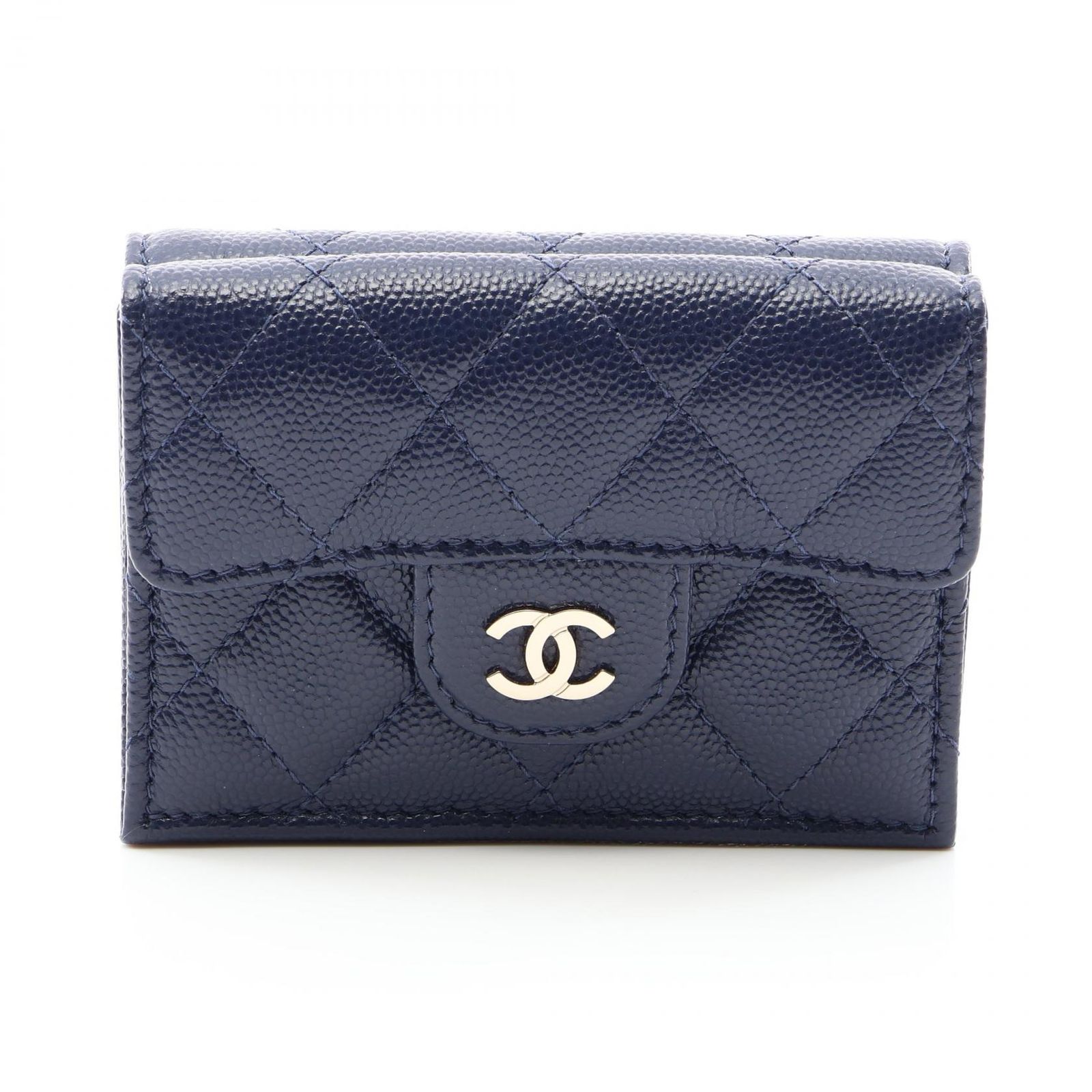 CHANEL シャネル クラシック スモール フラップ ウォレット マトラッセ 三つ折り財布