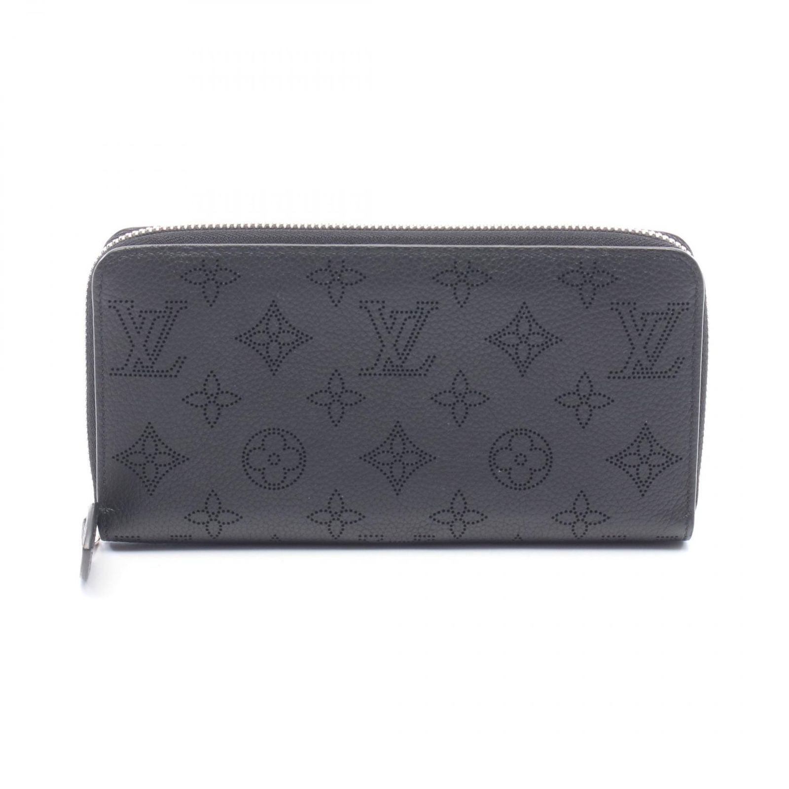 LOUIS VUITTON ルイ・ヴィトン ジッピーウォレット マヒナ ノワール ラウンド長財布