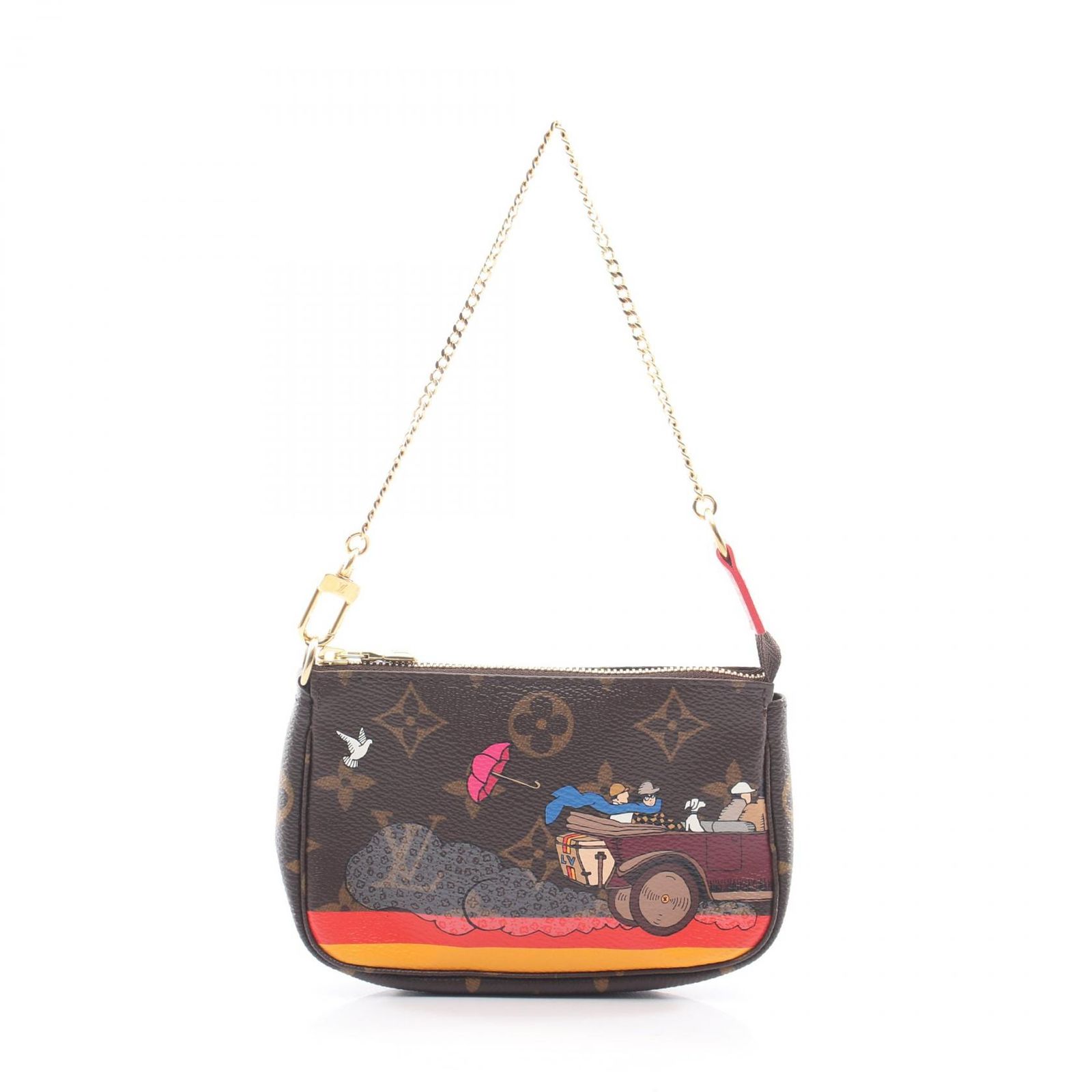 LOUIS VUITTON ルイ・ヴィトン ミニポシェット アクセソワール イリュストレ ハンドバッグ