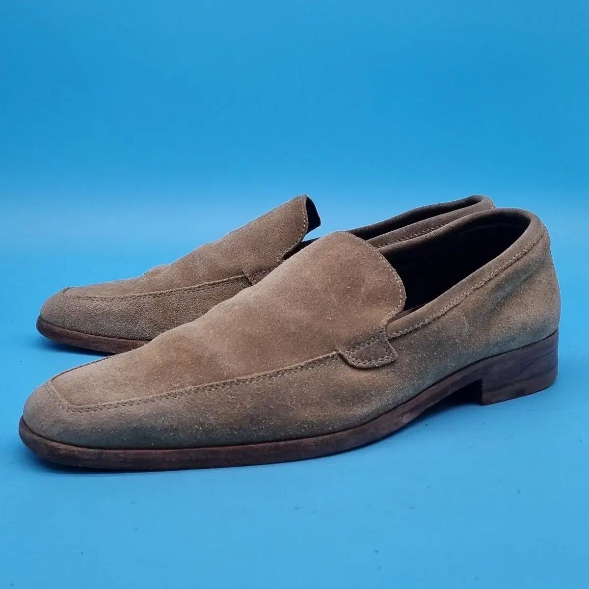 Ermenegildo Zegna エルメネジルドゼニア スウェード メンズ ローファー 255