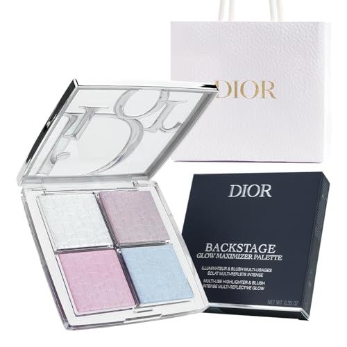 【国内正規品】DIOR ディオール バックステージ グロウ マキシマイザー パレット (#002 フロステッド オパール グロウ) 10g フェイス パウダー 4色チーク ハイライト カラー 美肌 メークアップ 化粧品 コスメ 母の日 クリスマス ホワイトma