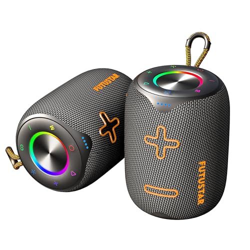 (2個入り) TWS対応 2台同時放送可能 20W ワイヤレス 大容量バッテリー 防水 IPX6 20W 3.7V ブルートゥース 長時間再生 連続再生 マイク 内蔵 RGB LEDライト付き pc パソコン テレビ 携帯 車載 TWS対応 sdカード Tｍａ