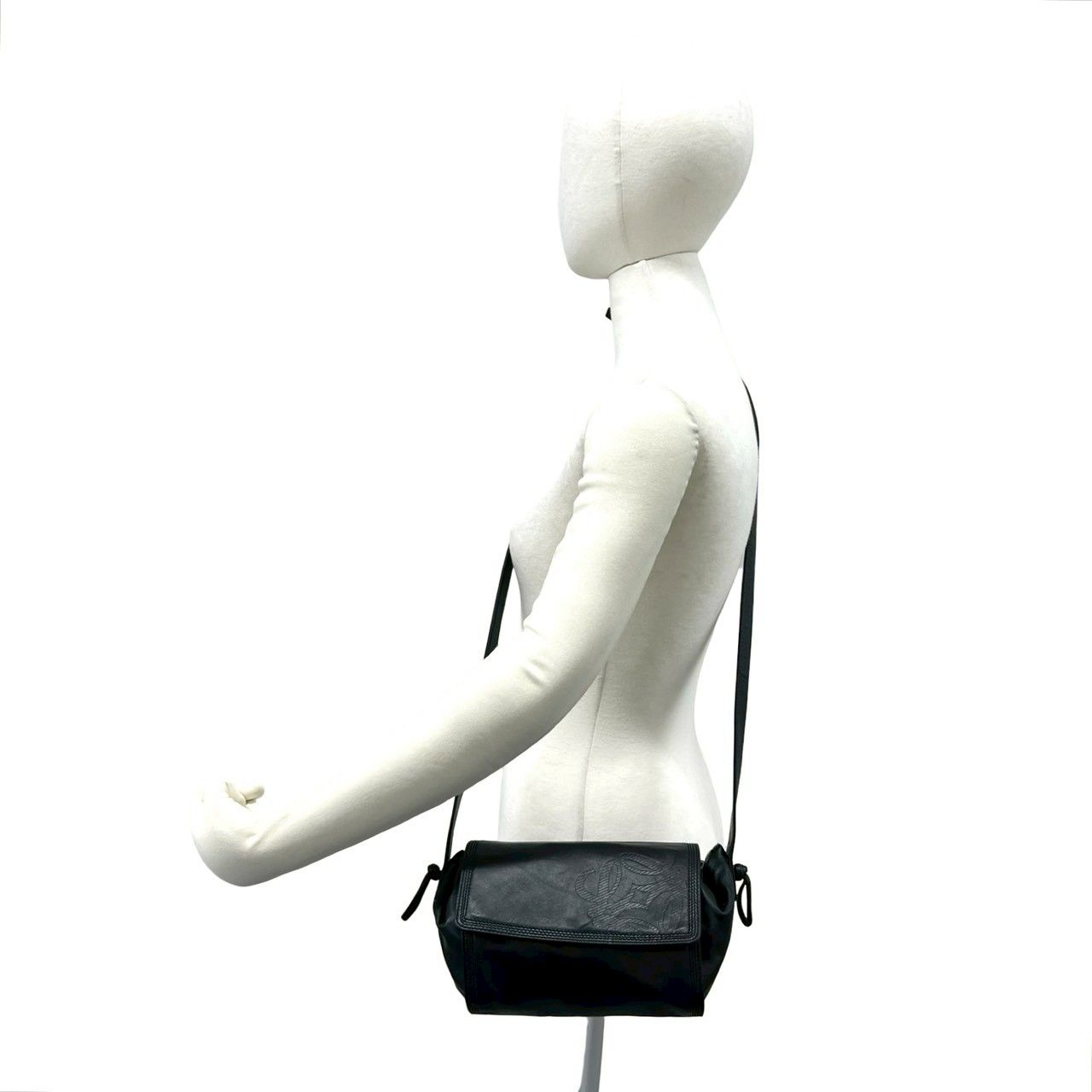 極 美品 LOEWE ロエベ ヴィンテージ アナグラム ロゴ ナッパ レザー 本 