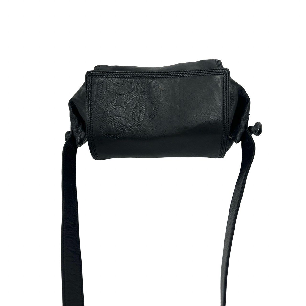 極 美品 LOEWE ロエベ ヴィンテージ アナグラム ロゴ ナッパ レザー 本
