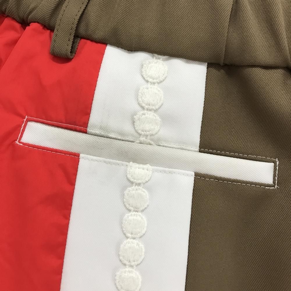 美品】アルチビオ スカート ブラウン×白×レッド ストライプ 裏地付