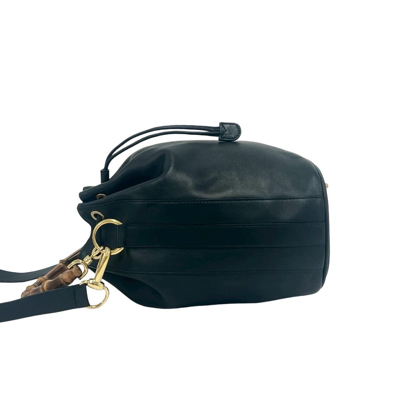 極 美品 GUCCI グッチ オールドグッチ ヴィンテージ バンブー レザー