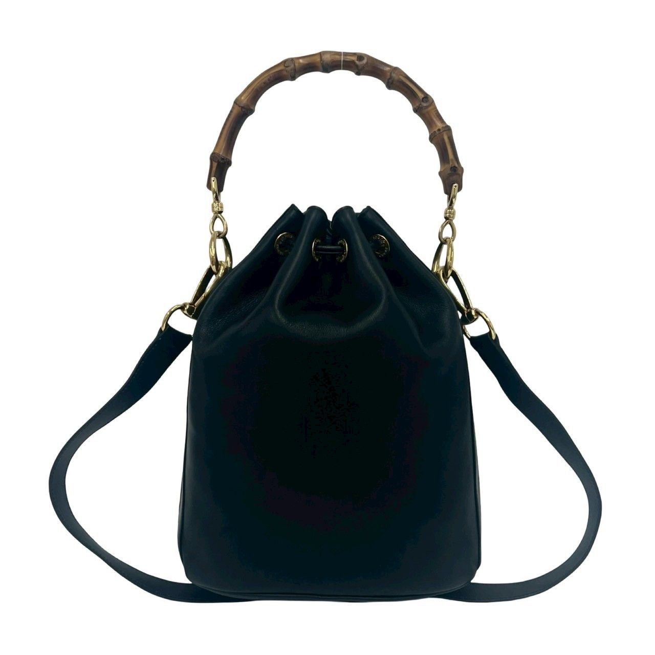 極 美品 GUCCI グッチ オールドグッチ ヴィンテージ バンブー レザー