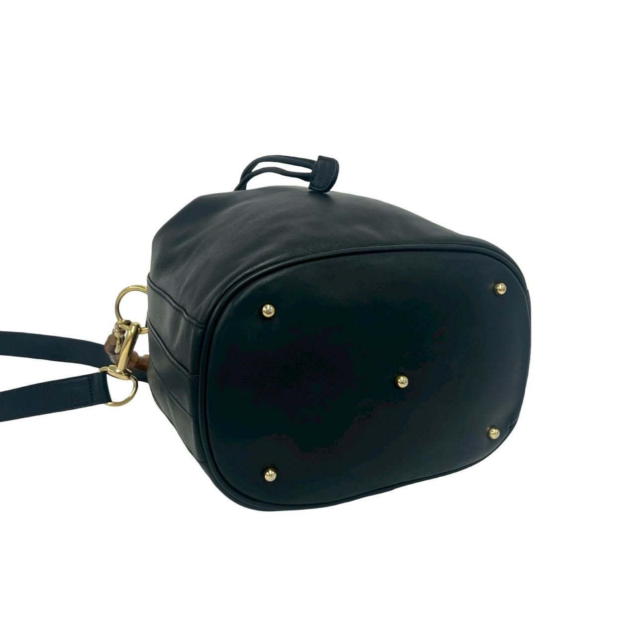 極 美品 GUCCI グッチ オールドグッチ ヴィンテージ バンブー レザー