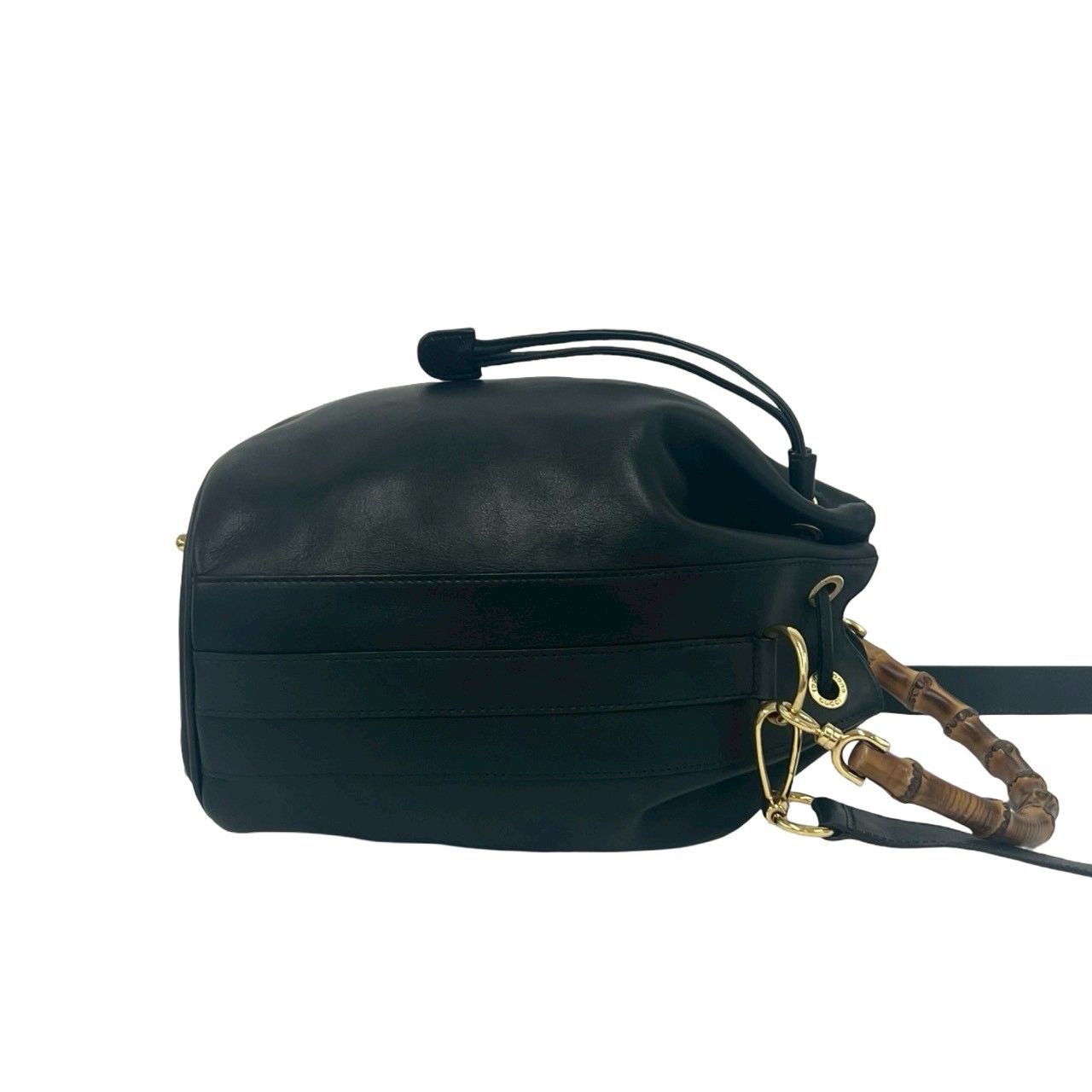極 美品 GUCCI グッチ オールドグッチ ヴィンテージ バンブー レザー