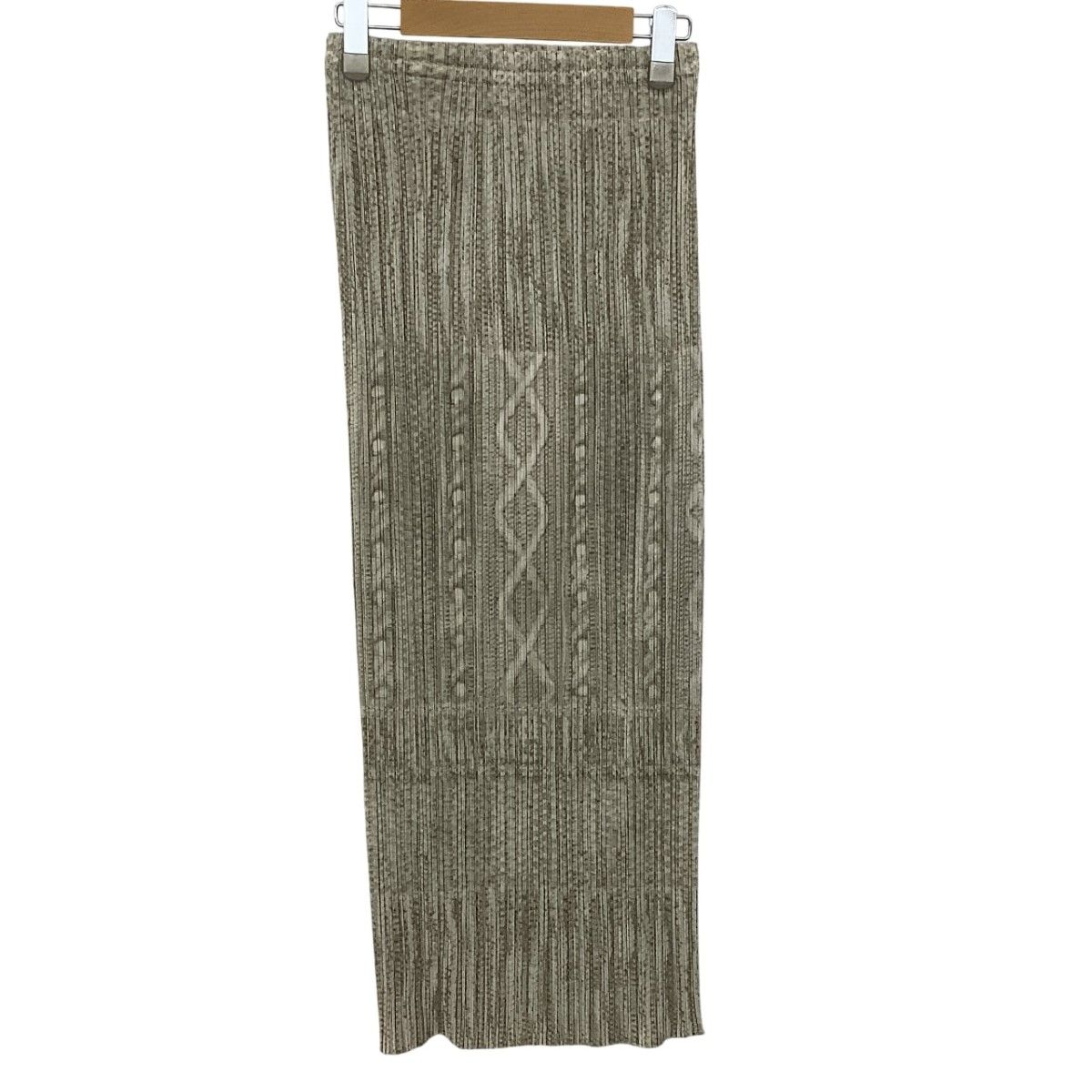 ISSEY MIYAKE イッセイミヤケ PLEATS PLEASE スカート SIZE 4 PP64-JG431 ベージュ