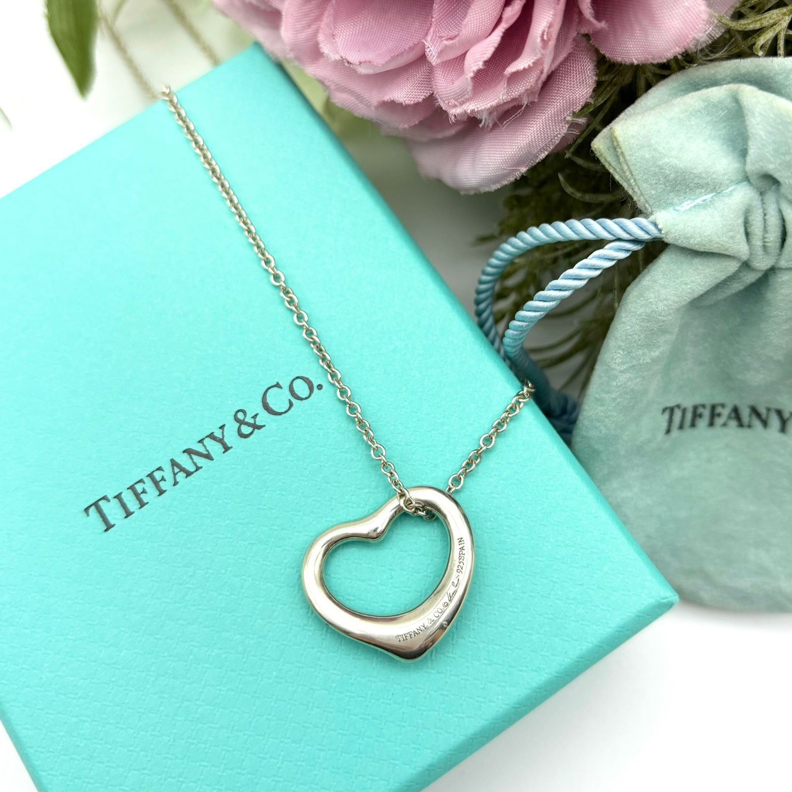 ティファニー　オープンハート　ネックレス　ハート　TIFFANY　シルバーネックレス