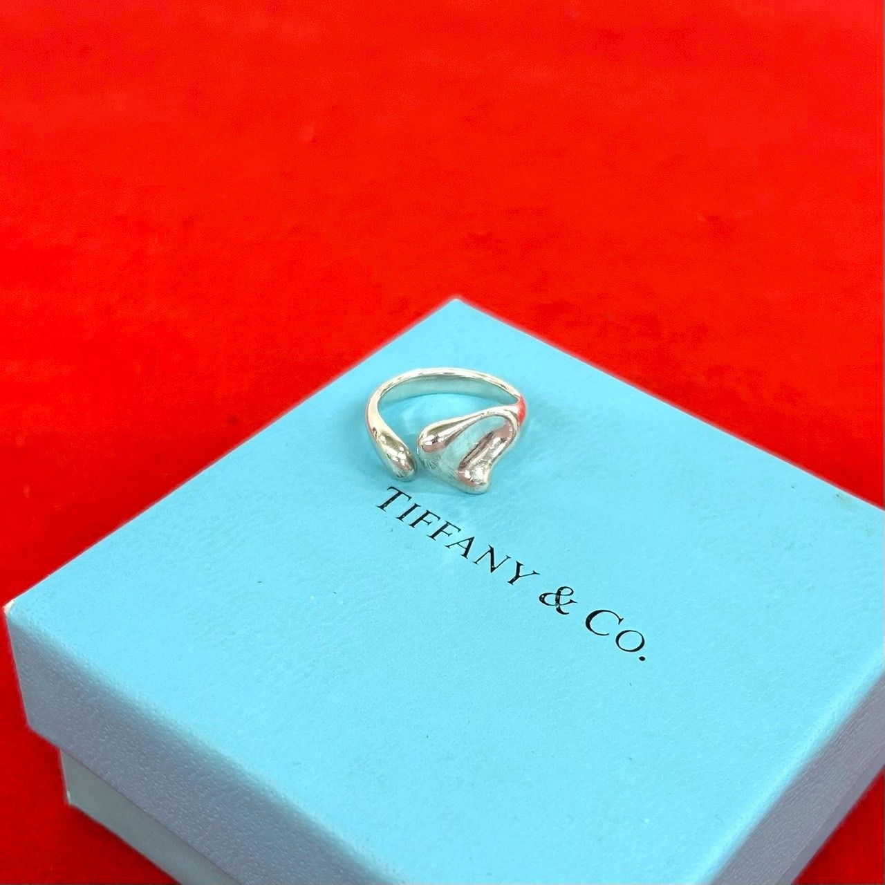 極 美品 TIFFANY&Co. ティファニー ヴィンテージ フルハート リング
