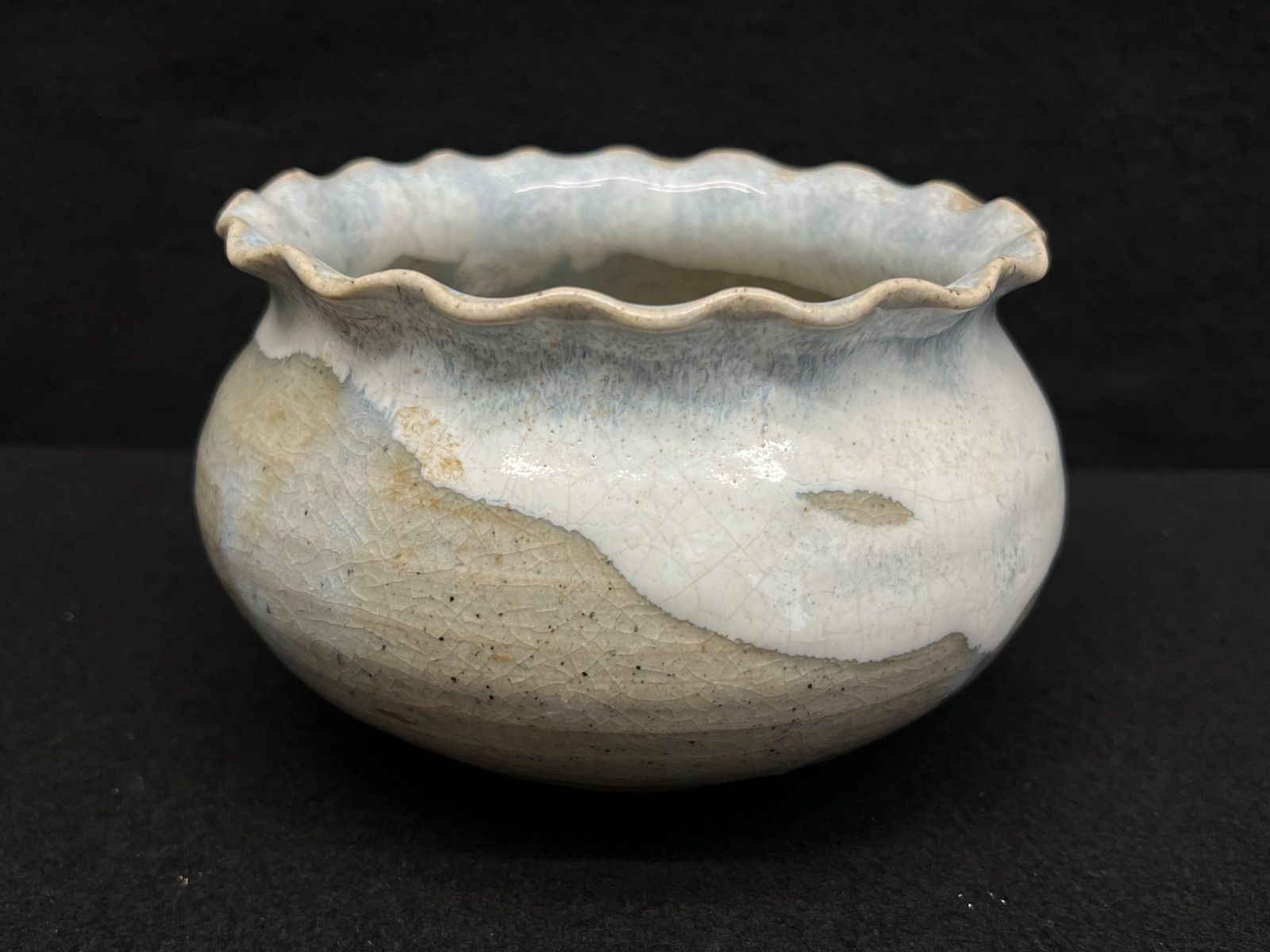 【 建水 】 茶こぼし茶道具 茶道 骨董品　金継ぎ