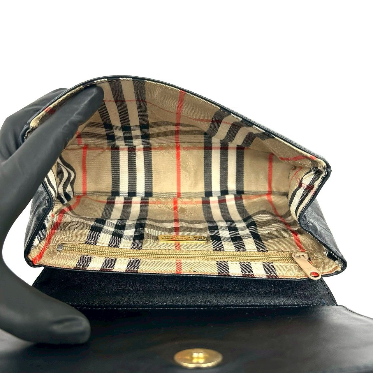 極 美品 Burberrys バーバリーズ シャドーホース ロゴ 金具 ノバ