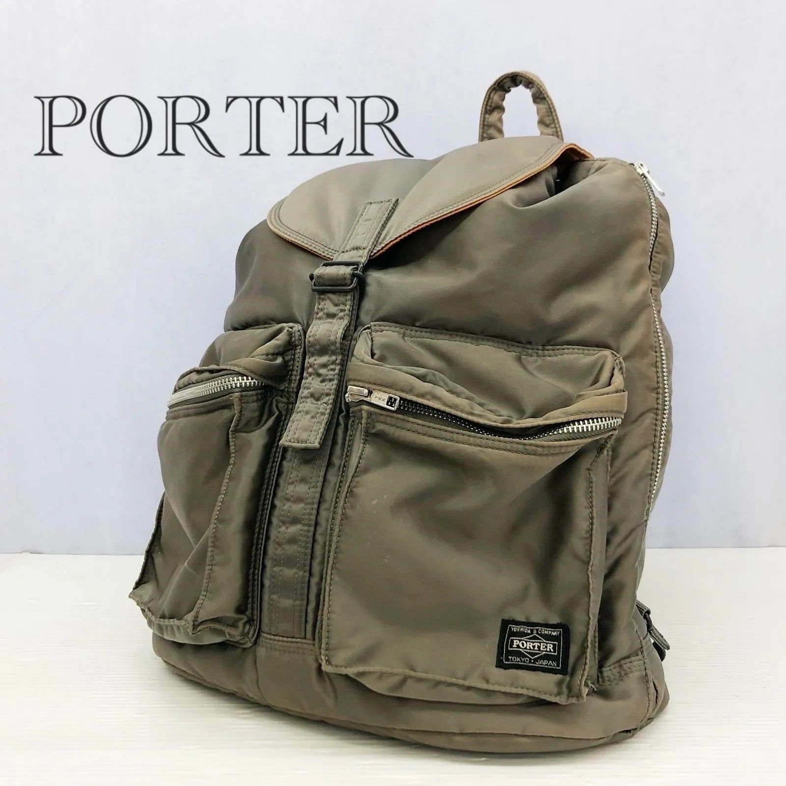 HEADPORTER ポーター TANKER タンカー BACKPACK バックパック リュック ナイロン セージグリーン カーキ メンズ 鞄 _234
