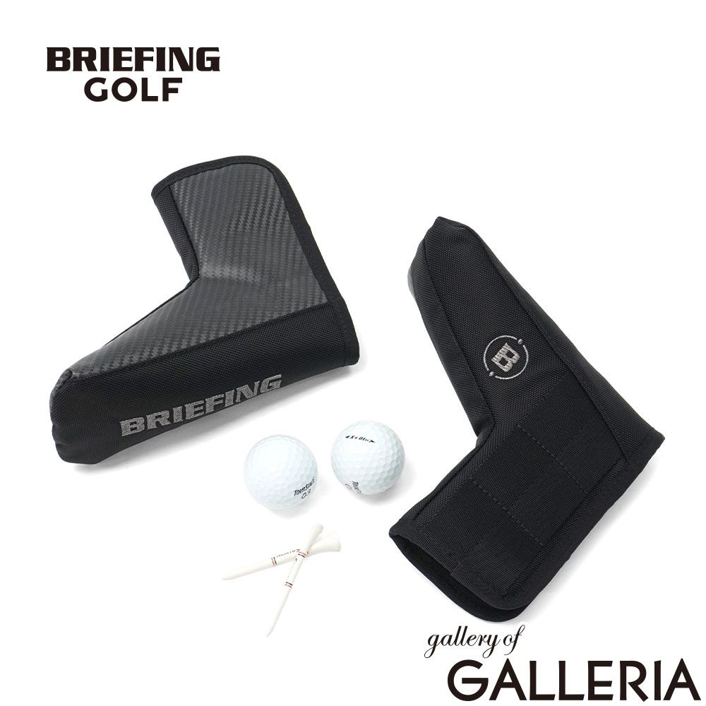 【日本正規品】 ブリーフィング ゴルフ ヘッドカバー パター BRIEFING GOLF パター用 ピン 型 ピン型 ピンパター ピンタイプ おしゃれ クラブカバー PUTTER COVER PREMIUM CARBON BRG261G23 BLACK