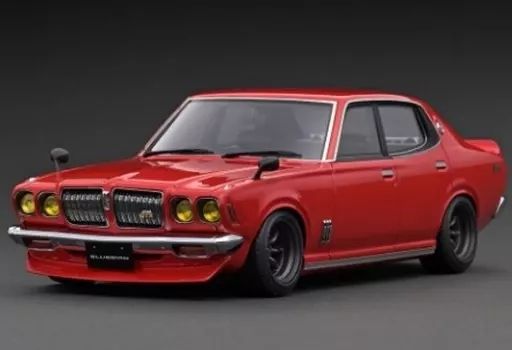 中古】ミニカー 1/18 Nissan Bluebird U 2000GTX G610(レッド) [IG3168