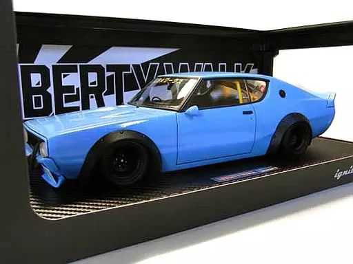 【中古】ミニカー 1/18 LB WORKS Kenmeri 2Dr(ブルー) [IG0433]