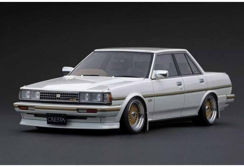 【中古】ミニカー 1/18 Toyota CRESTA Super Lucent TWINCAM24 EXCEED (GX71)(パールホワイト) [IG3830]