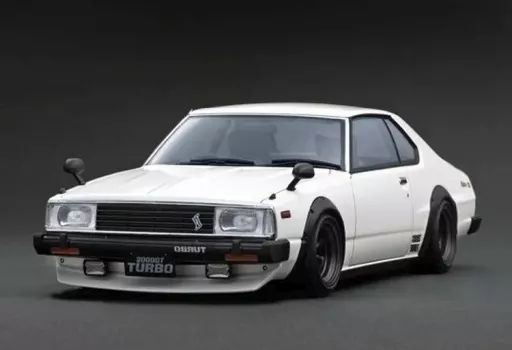 【中古】ミニカー 1/18 Nissan Skyline 2000 Turbo GT-ES C211(ホワイト) [IG3476]