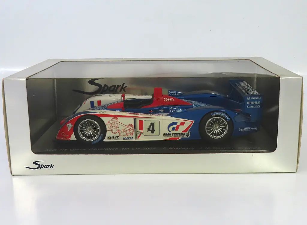 中古】ミニカー 1/18 Audi R8 Oreca Playstation 4th LM 2005 #4