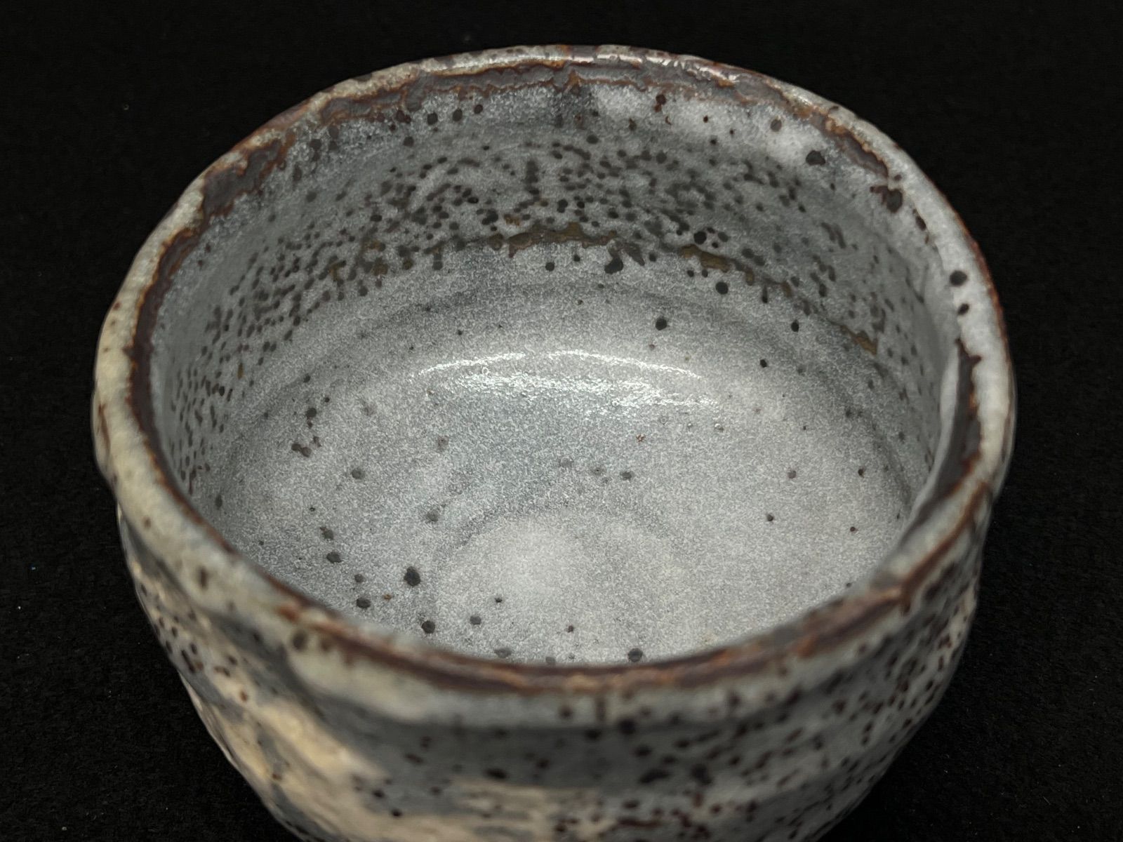 灰色釉薬素朴抹茶茶碗12cm茶道具伝統工芸ビンテージ陶器骨董品鉢ボウル 抹茶茶碗 / 灰色茶碗】茶道具 茶道 陶芸品 骨董品 茶碗 - メルカリ